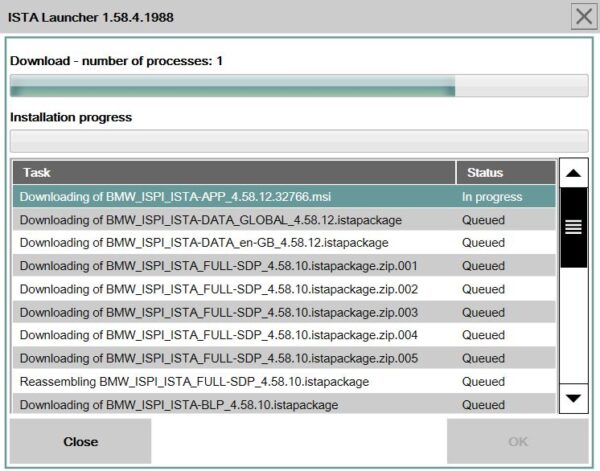 ISTA+ ISPI Next License 4.58- Full Pack & Update - Remote Installation