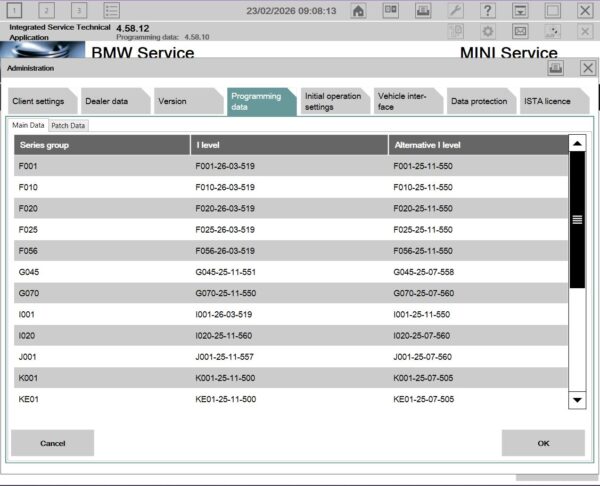 ISTA+ ISPI Next License 4.58- Full Pack & Update - Remote Installation