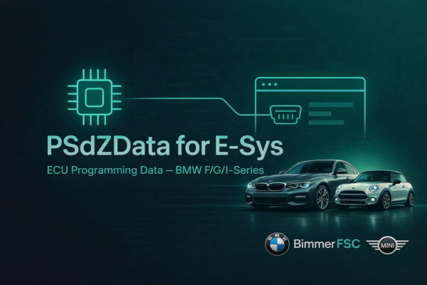 BMW PSdZData Full Download for E-Sys | BMW F/G/I Series ECU Coding & Programming Files